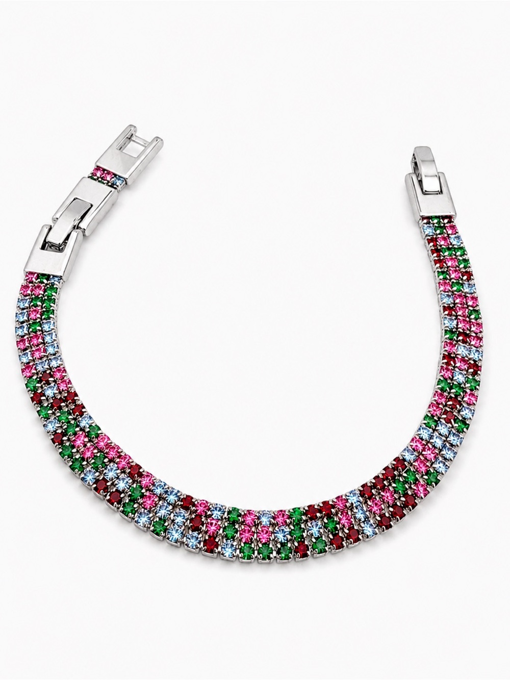 Multicolor Tennis Bracelet Cubic Zirconia